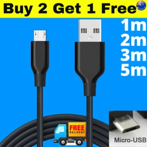 10m 5m 3M 2M 1M Micro USB Cable Mini Data Charging Samsung black white 10cm - Picture 1 of 17
