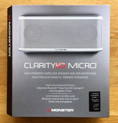 Monster  Clarity HD Micro 133265 USB Bluetooth Speaker - Bild 1 von 4