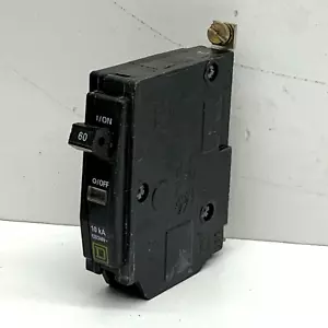 Square D QOB160 60-Amp 1-Pole Bolt-On Disyuntor 60A 1P Letras Blancas - Imagen 1 de 6