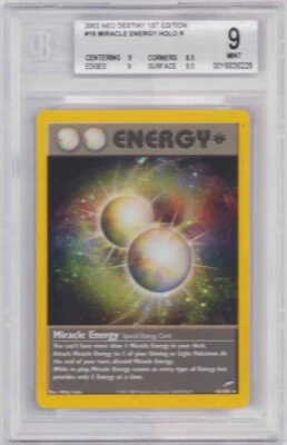 METAL ENERGY NEO DESTINY 1ST EDITION HOLO SWIRL BGS #0016838229 MINT 9 2001 - Image 1 of 2