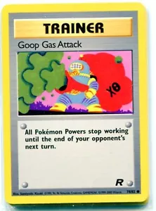 TARJETA DE ENTRENADOR DE ATAQUE DE GAS POKEMON TEAM ROCKET GOOP - 78/82 - Imagen 1 de 1