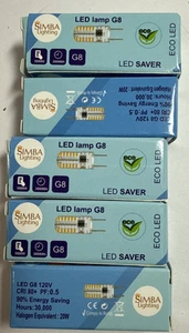 5 pcs G8 LED Light Bulb Lamp20W Kitchen Cabinet Lighting Warm White 120V - Picture 1 of 2