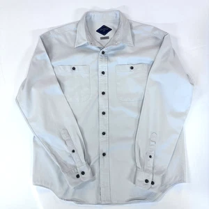 Bills Khakis Button Up Hemd Herren Large weiß Sporthemd 100 % Baumwolle schwer USA - Bild 1 von 11