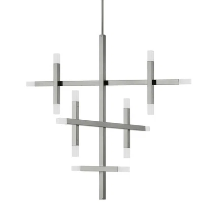 Lámpara de araña LED Sputnik Dainolite ACS-3656C Acasia 36"W - Cromo Foto 1 de 4