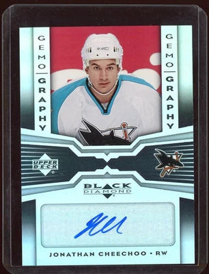 2005-06 Black Diamond Gemography Autographs #GJC Jonathan Cheechoo - Image 1 of 2