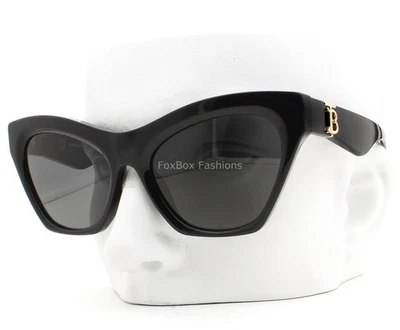 Burberry Sunglasses BE 4420-U 3001/87 Polished Black Pale Gold Logo with Case - Image 1 of 4