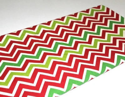 Premier Prints Red & Green Chevron Zoom Zoom ZigZag Fabric - 4 Yds - Image 1 of 4