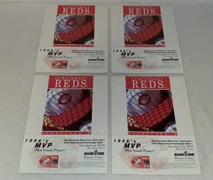 Cincinnati Reds Scorecards 1996 Lot of 4 Cardinals Giants Braves Marlins Marked - Picture 1 of 3