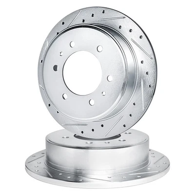 For Alfa Romeo GTV-6 81-86 R1 Concepts Drilled & Slotted Rear Brake Rotor Set Foto 1 de 3