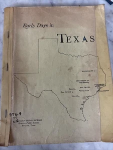 Frühe Tage in Texas Mai 1958 Houston TX öffentliche Schulen Lehrplan Bulletin G - Bild 1 von 8