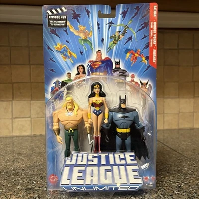 Mattel Justice League Unlimited DC Batman Wonderwoman Aquaman 2004 Action Figure - Image 1 of 4