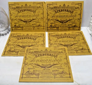 Spencerian Penmanship Set Books 1-5 Copybook Workbooks PR Spencer Mott Media - Picture 1 of 9