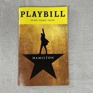 Hamilton Playbill Broadway Show Noviembre 2022 Richard Rogers Theater Nueva York - Imagen 1 de 8