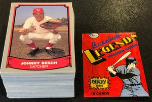 1988 Baseball Legends Pacific Trading Card Complete Set #1-110 - Picture 1 of 7