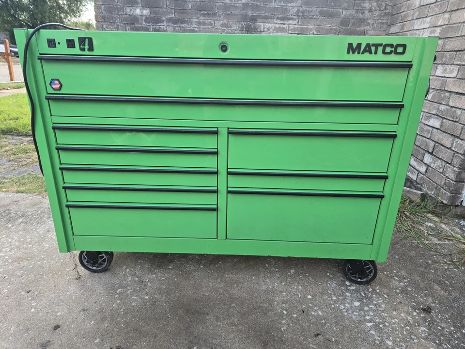 Green Matco Tool Box 4s, Tool Chest with Wheels - LOCAL PICK-UP ONLY. - Image 1 of 4