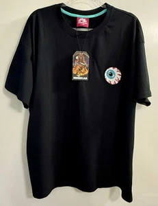 NEW Mishka Men’s Eyeball Keep Watch Black Short Sleeve T Shirt Sz. XL - Picture 1 of 7