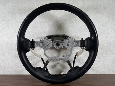 Manija del volante de cuero genuino tardío Toyota Crown Aws210 sin inflador  Foto 1 de 4