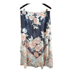 Falda midi floral Hi-lo de colocación Avenue Ellie en bufanda Orient para mujer 14/16 nueva con etiquetas - Imagen 1 de 8