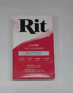 Rit Scarlet Powder Fabric Dye Sachet Packaging Damaged - Contents Undamaged - Picture 1 of 1