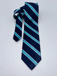 BROOKS BROTHERS Men's SILK Tie BLUE STRIPED Classic Look!! - Picture 1 of 4