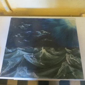 Huile sur toile – la mer déchaînée – déchirure coté droit – signée Henaerts F. 5 - Photo 1/5
