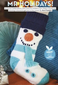 SNOWMAN STOCKING - Knitting Pattern - KING COLE COMFORT CHUNKY - Picture 1 of 5