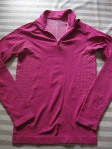 Shirt Damen Langarmshirt Gr. S /36/38 Crane Sport Reißverschluss Lila oder Pink - Bild 1 von 5