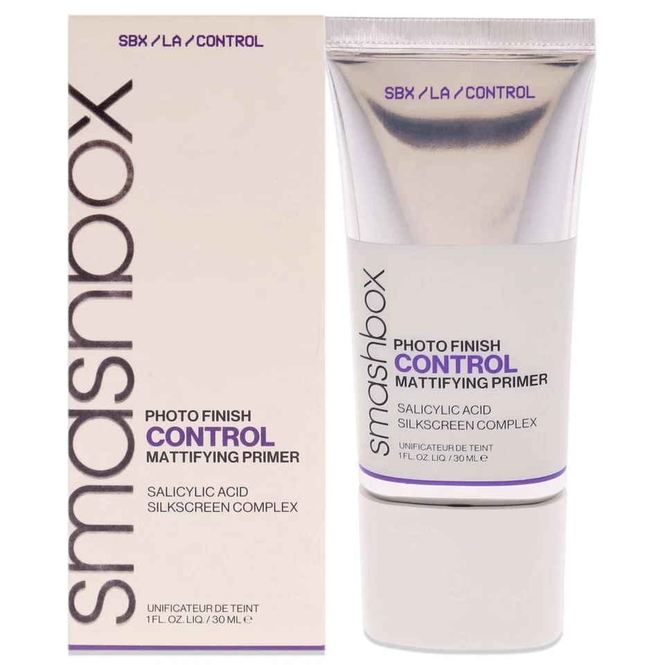 SMASHBOX Photo Finish Control Mattifying Primer Oil Matte Salicylic Acid Makeup