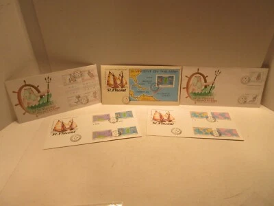5 Grenadines of St Vincent 1981 First Day Cover FDC Old Sea Charts Map Stamps — 第 1/4 张图片
