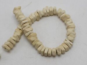 2 Strands of 16" Natural Coconut Square Chips Beads 5X8mm Various Color Craft