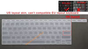Keyboard Skin Cover for Asus 14"inch ZenBook Duo UX4100E UX482 UX482E UX482EGR - Picture 1 of 6