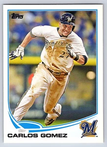 2013 Topps Series 2 Base # 619 - Carlos Gomez - Milwaukee Brewers - Picture 1 of 2