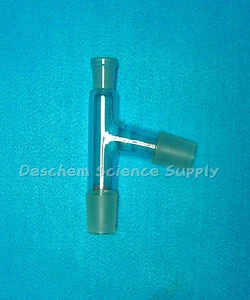 24/29,14/23,Glass distillation head,3-way adapter,75 bend,Lab Glassware - Picture 1 of 2