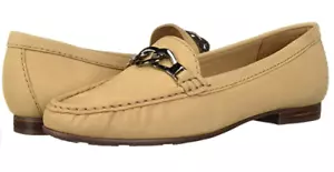 NEW Driver Club USA 9 Women's Leather Made in Brazil Chain Penny Loafer Moccasin - Picture 1 of 10