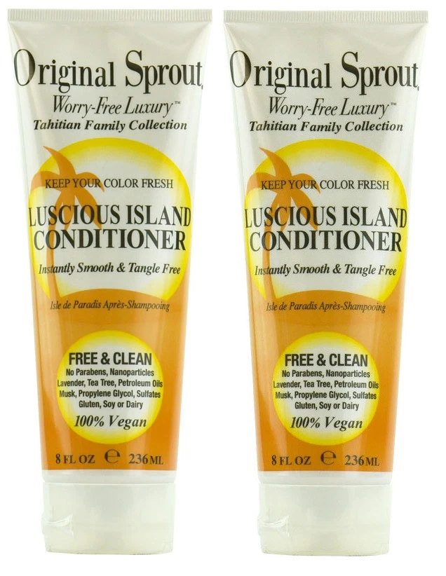 2X Condicionador ORIGINAL SPROUT Tahitian Luscious Island 8 oz - Imagem 1 de 2