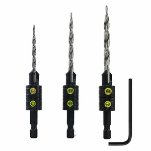 Snappy Tools 44300 Neu 3-teilig Sechskantschaft konischer Bohrer Kegelsenker Set für #6/# - Bild 1 von 3