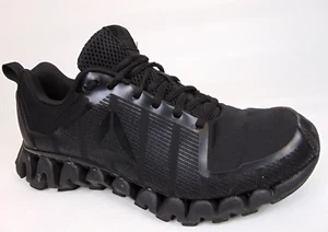 REEBOK Zigtech Athletic Running Men's Shoes Size 9.5 M, Black/Black Sneakers - Imagen 1 de 13