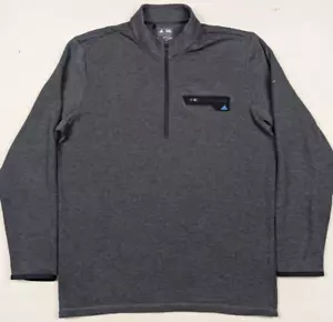 Adidas grau Sport Performance 1/2 Reißverschluss Pullover Golf Herren Größe Large - Bild 1 von 17