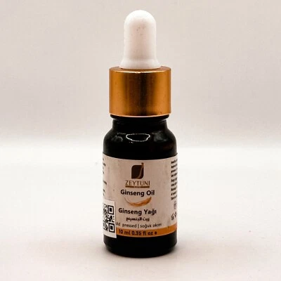 ZEYTUNICARE Pure Korean Ginseng Oil Cold-Pressed |100% Natural|Premium Wellness Elixir 10ML