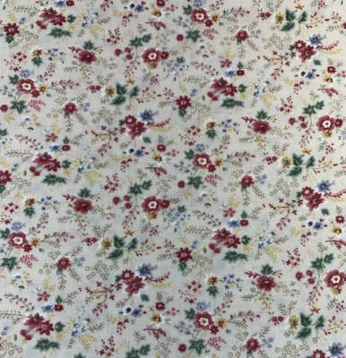 Vintage Country Florals Designed By The Kesslers For Concord Fabrics 2 Yards HTF - Image 1 of 4