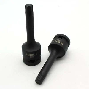 TMAX IP-50 3" Long Black Impact Torx Plus 6 Point Socket Bit 1/2" Square Drive - Picture 1 of 4