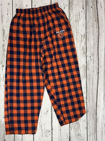 Chicago Bears NFL Team Apparel Sleepwear Checkerboard Pajama Pants W/Pockets XL Cover