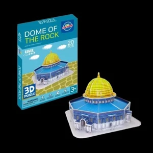Rompecabezas de papel 3D construcción modelo juguete mezquita cúpula de la roca arquitectura de Israel - Imagen 1 de 7