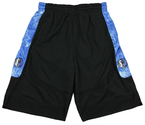 Zipway NBA Basketball Big & Tall Men's Dallas Mavericks Blueprint Shorts, Black Cover