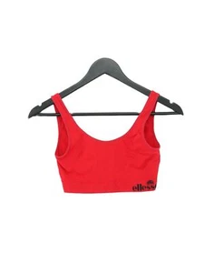 Ellesse Women's Top S Red Nylon with Elastane, Polyester Basic - Picture 1 of 5