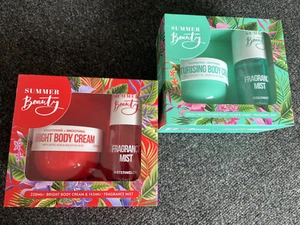 2 X Summer Beauty Mist & Cream Set Gift For Someone - Coconut & Watermelon - Picture 1 of 1