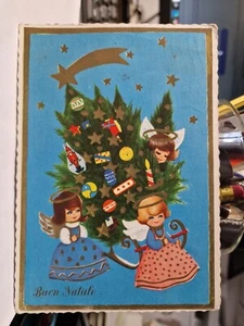 Cartolina Buon Natale Albero di Natale e Decorazioni 1965 SP3699 * - Bild 1 von 2