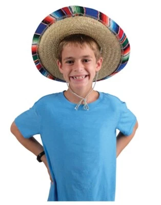 Sombrero Hat - Serape Band - Costume Accessory - Child Teen - Image 1 of 4