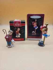 2 Hallmark Keepsake Hurrying Downstairs & Loving shepherd Ornaments (B1) - Picture 1 of 3