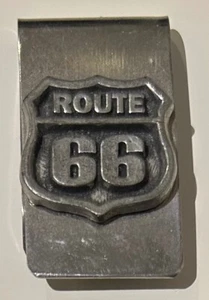 Money Clip with Route 66 Emblem/Logo - FREE SHIPPING - Picture 1 of 2